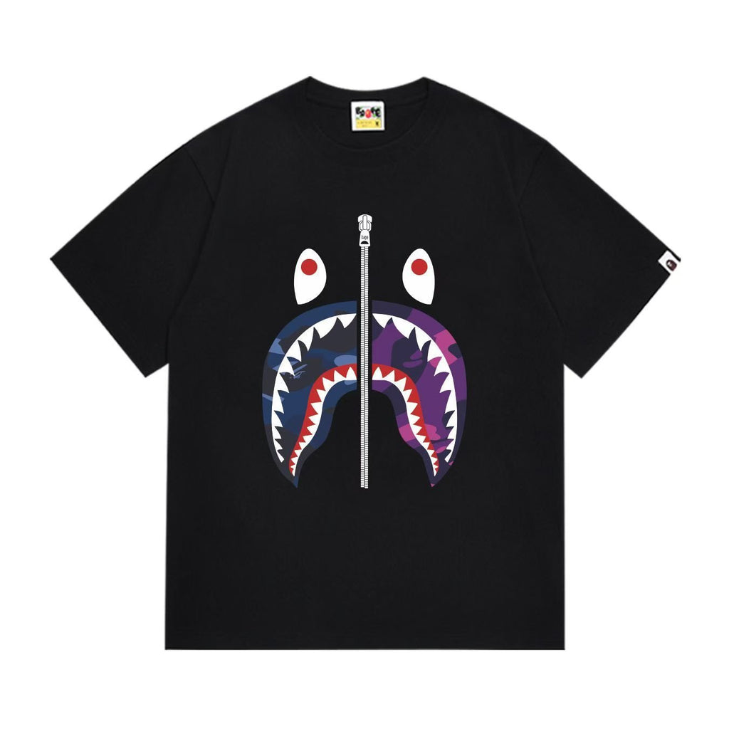 BAPE Shark-Mouth Zipper Graphic T-Shirt ¡ª hero
