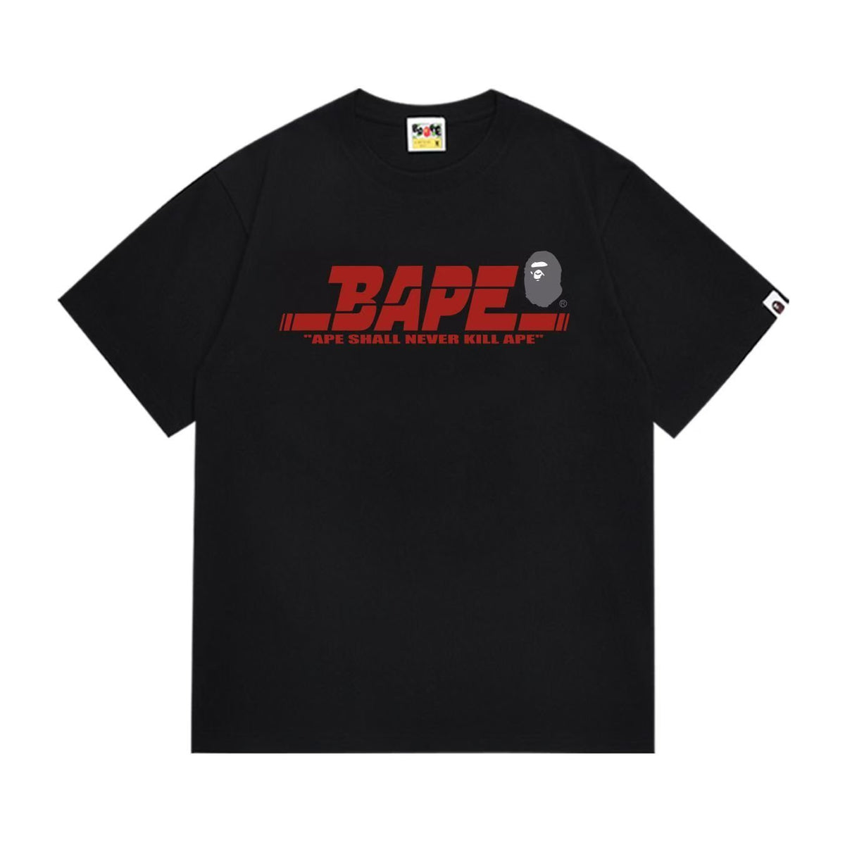 BAPE Red Wordmark Graphic T-Shirt ¡ª front