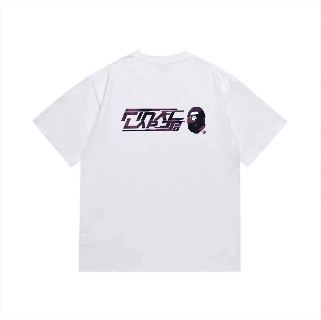 BAPE Purple Face Graphic Short-Sleeve T-Shirt ¡ª back