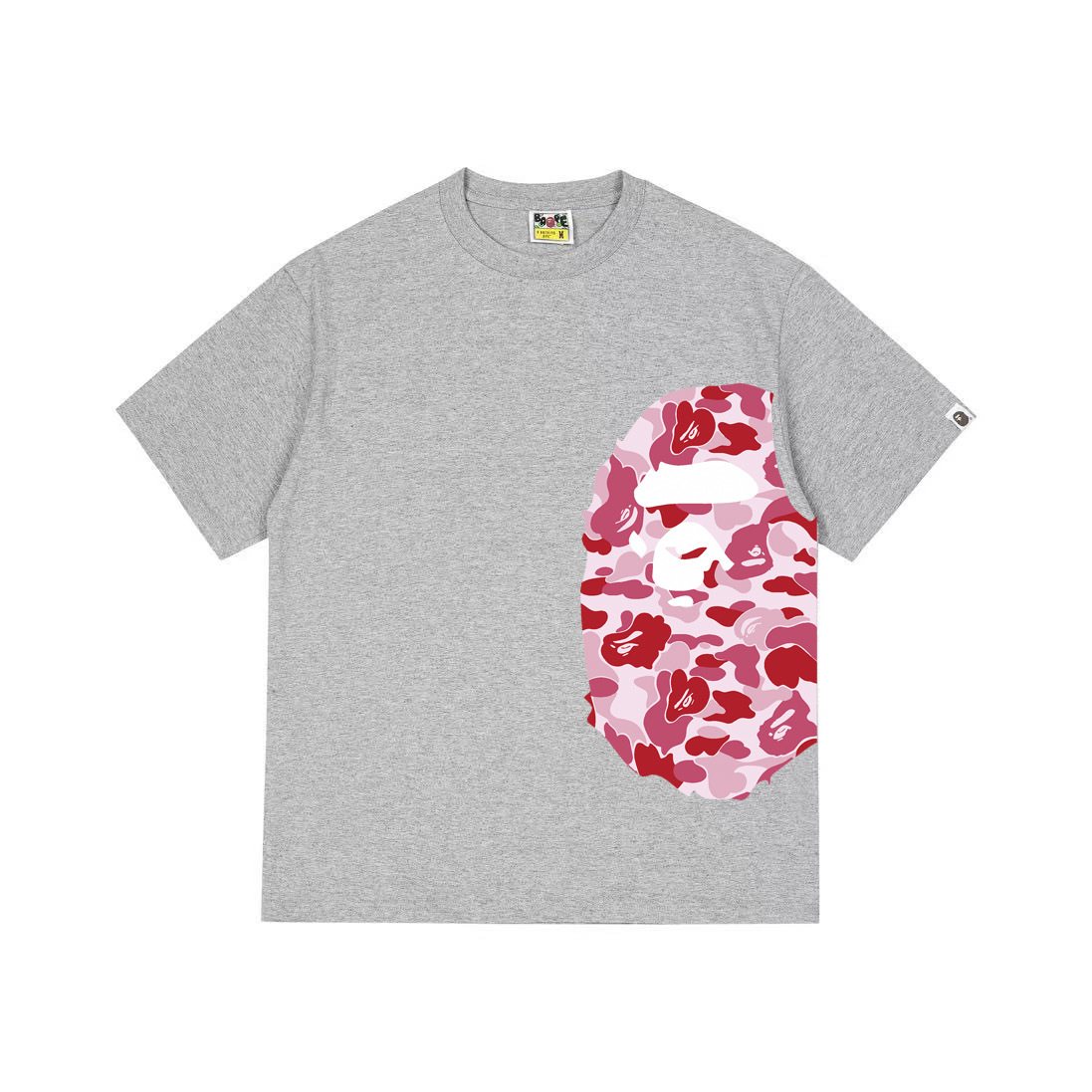 BAPE Pink Camo Ape Head Graphic Short-Sleeve T-Shirt ¡ª front