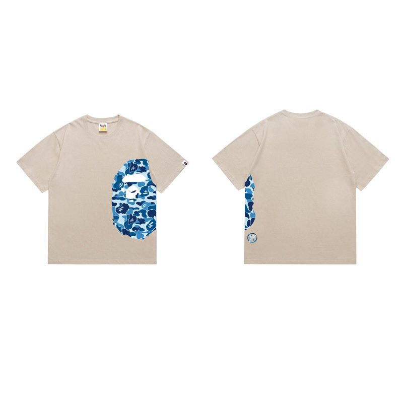 BAPE Blue Camo Ape-Head Graphic T-Shirt ¡ª front