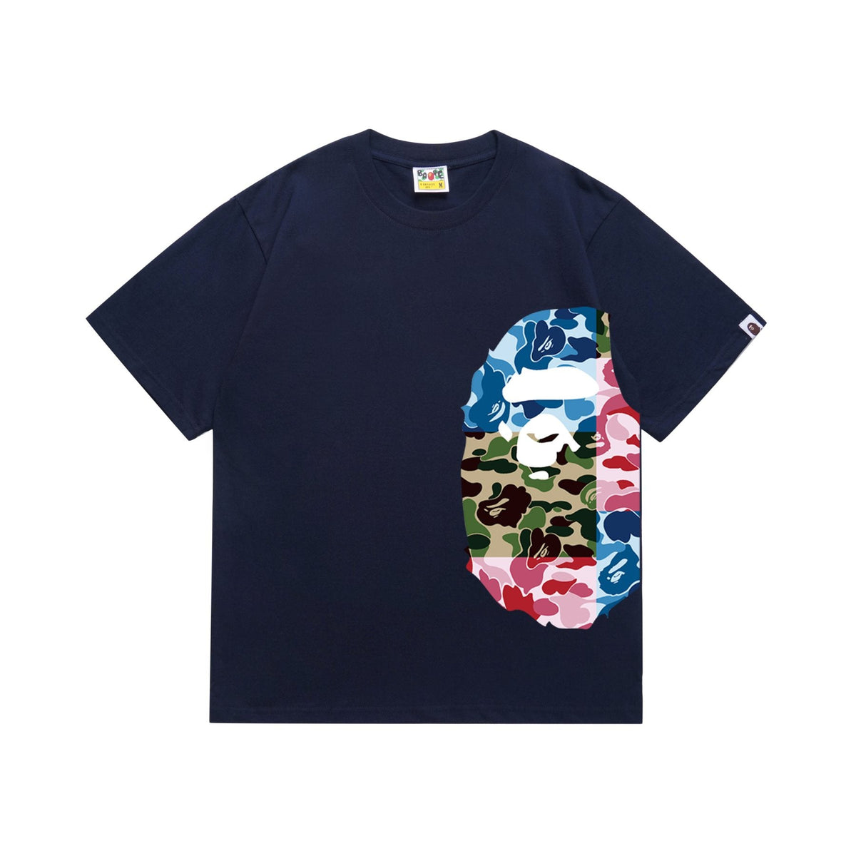 BAPE Multicolor Ape-Head Graphic T-Shirt ¡ª front