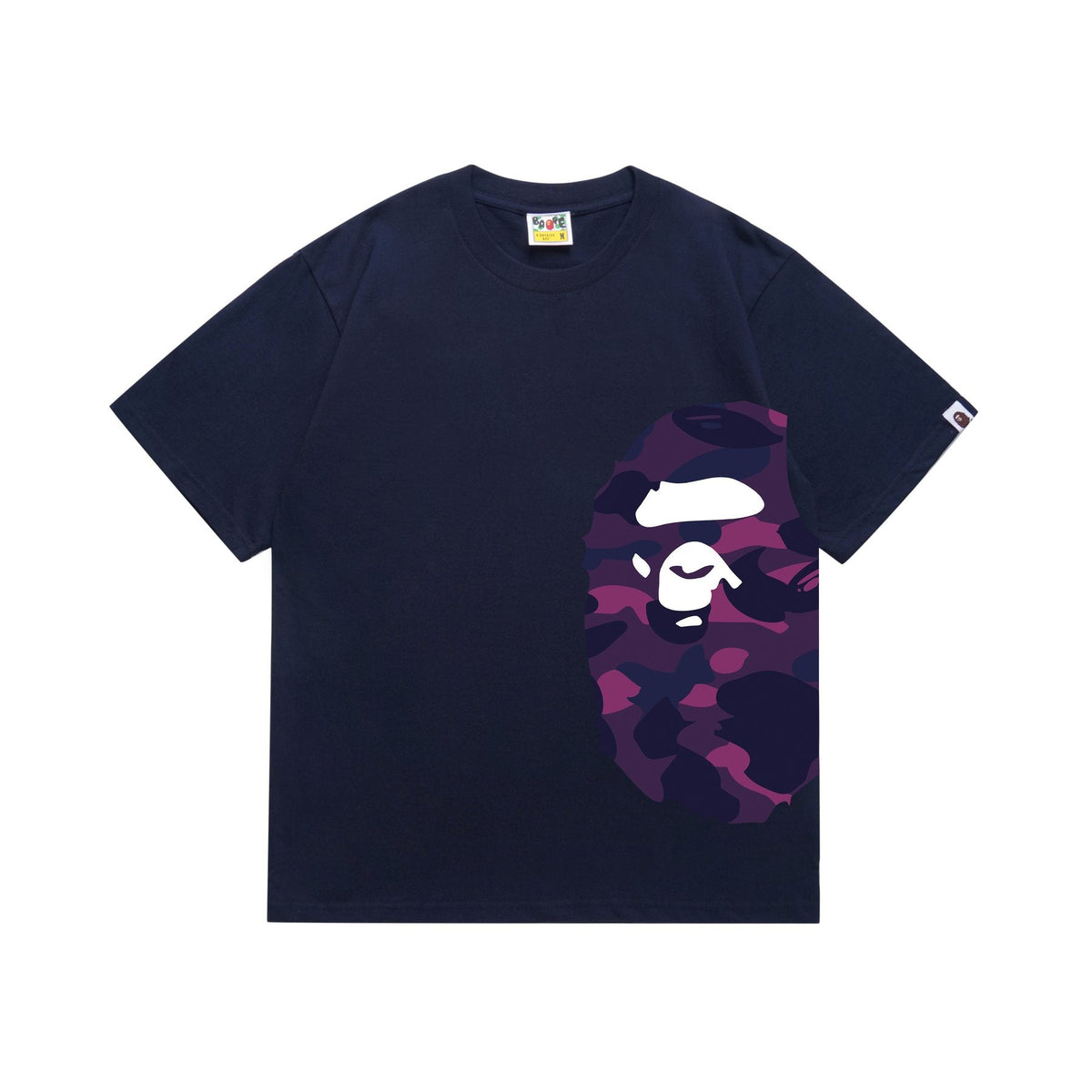 BAPE Purple Camo Side Graphic T-Shirt ¡ª front