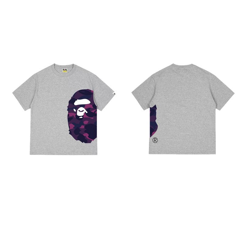 BAPE Purple Camo Side Graphic T-Shirt ¡ª front