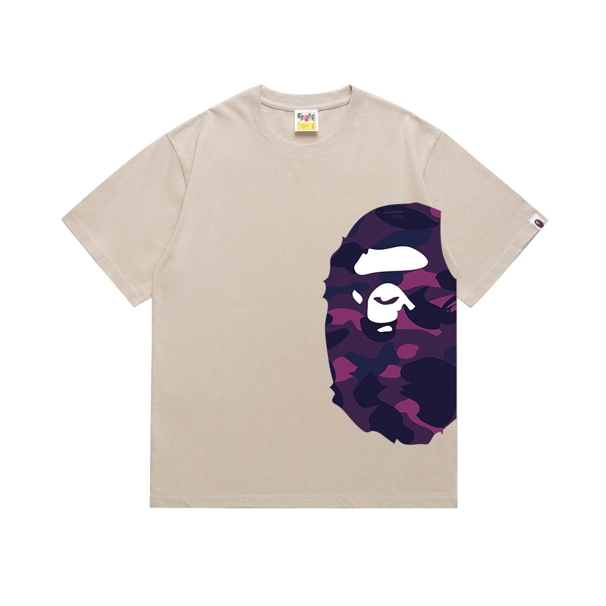 BAPE Purple Camo Side Graphic T-Shirt ¡ª front