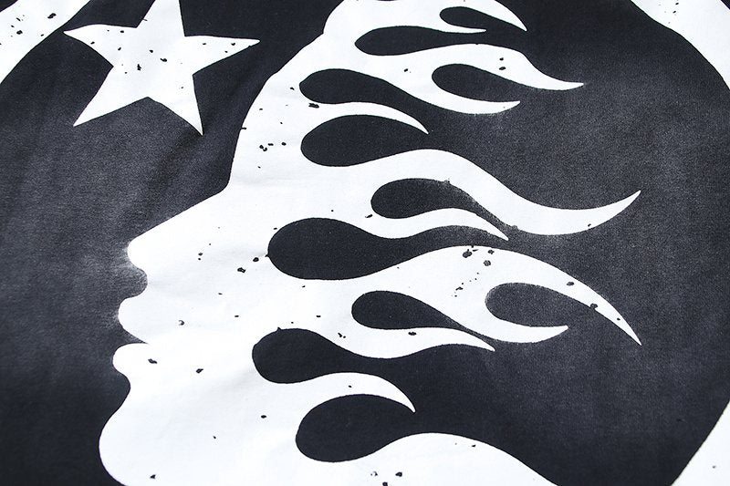 HELSTAR Distressed Graphic Short-Sleeve T-Shirt ¡ª detail
