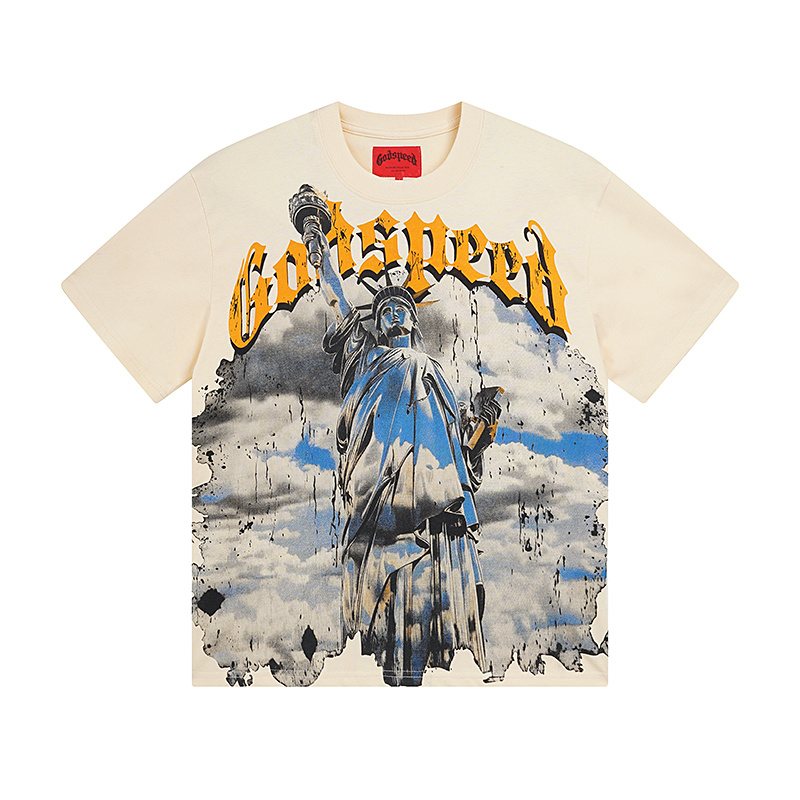 Godspeed Statue of Liberty Graphic T-Shirt ¡ª front