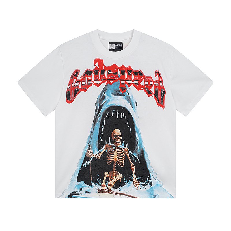 Godspeed Shark Skeleton Graphic T-Shirt ¡ª front