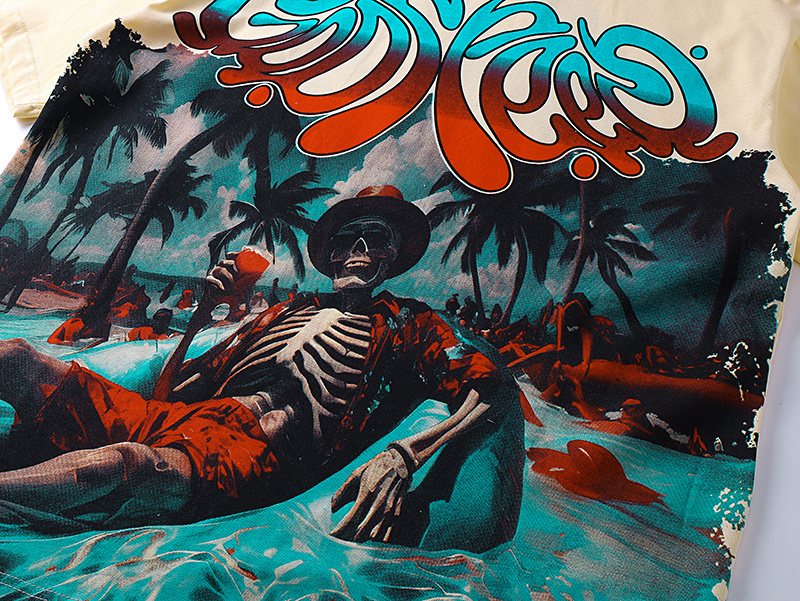 Godspeed Manifested MMXXII Skeleton Graphic T-Shirt ¡ª detail