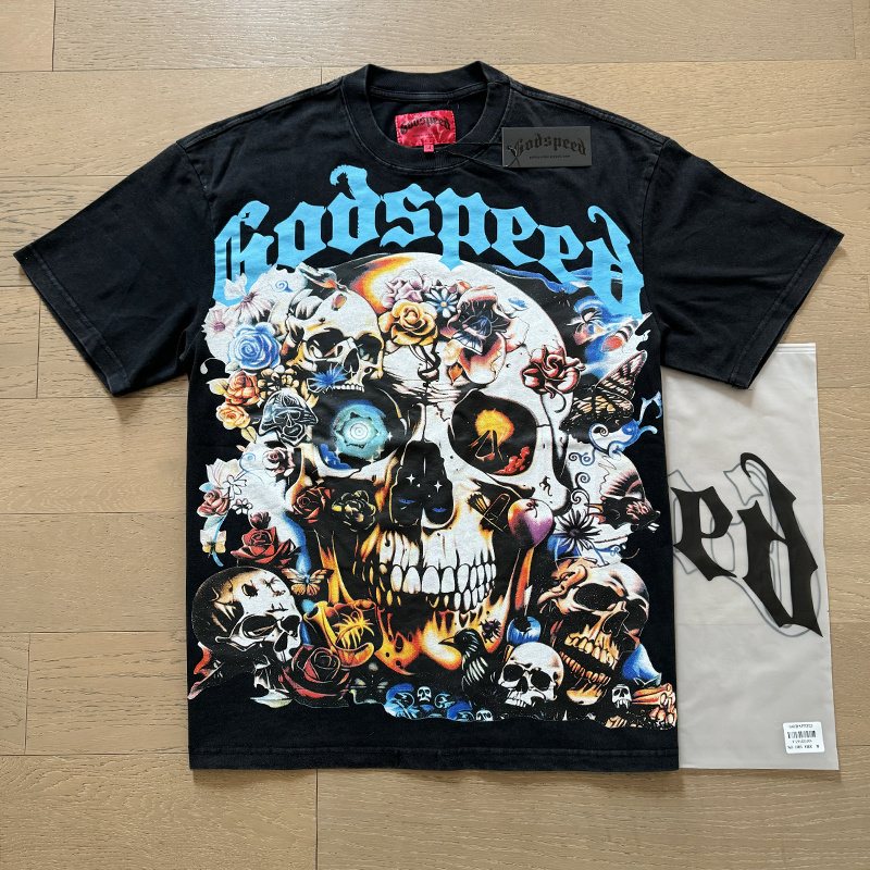Godspeed Skull & Rose Graphic T-Shirt ¡ª context