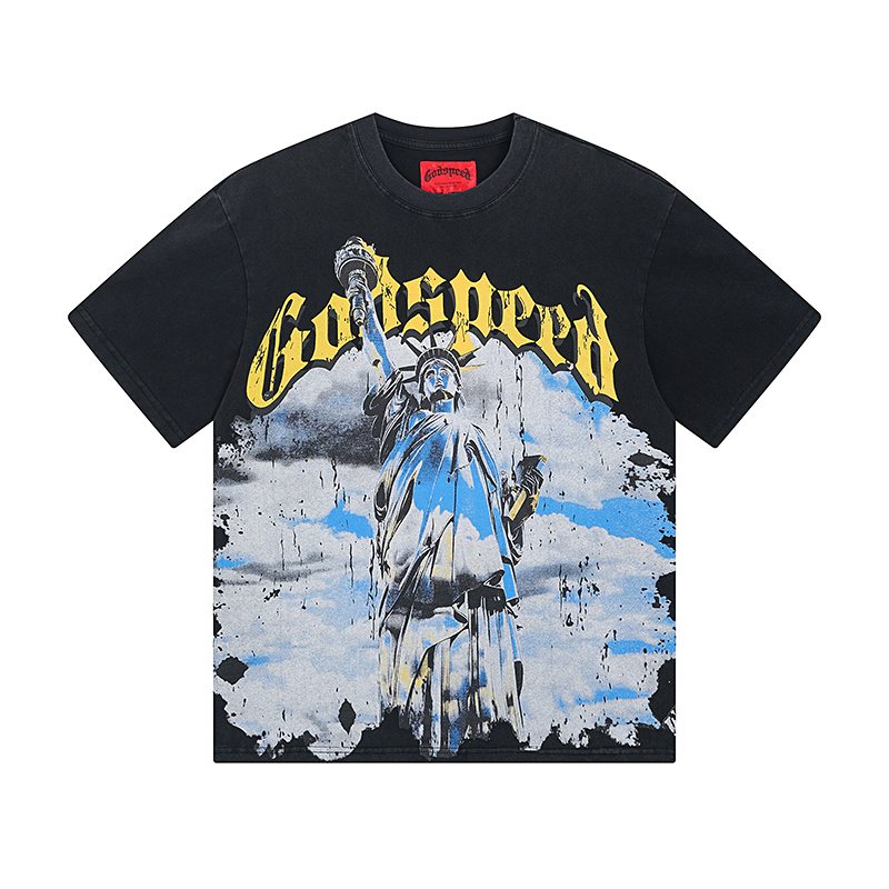 Godspeed Washed Rock Graphic T-Shirt ¡ª front