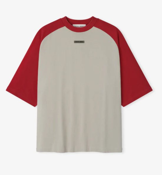 ESSENTIALS Contrast Raglan Sleeve T-Shirt ¡ª front