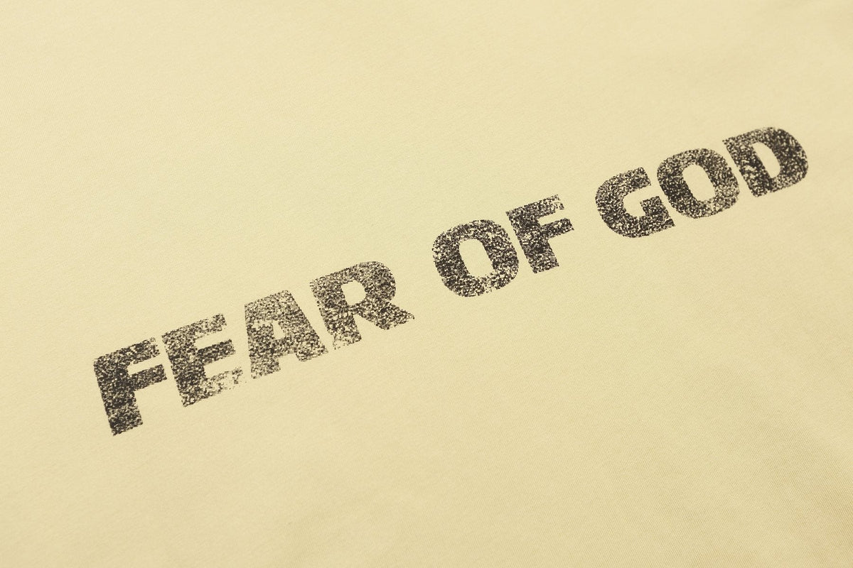 Fear of God Cream Front & Back Graphic T-Shirt ¡ª detail