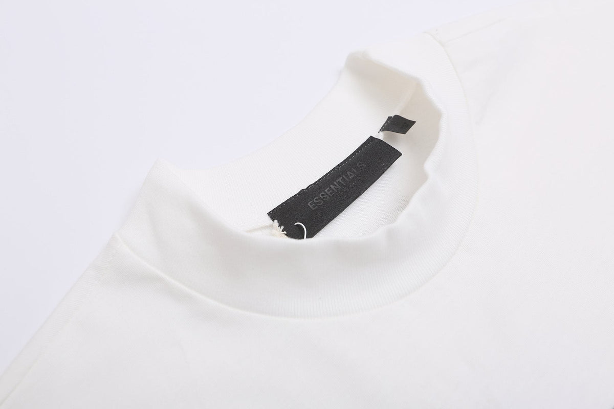 ESSENTIALS F-Letter Embroidered Graphic T-Shirt ¡ª neck_label