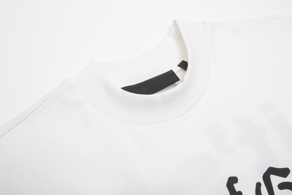 Fear of God Essentials Black College Graphic T-Shirt ¡ª neck_label