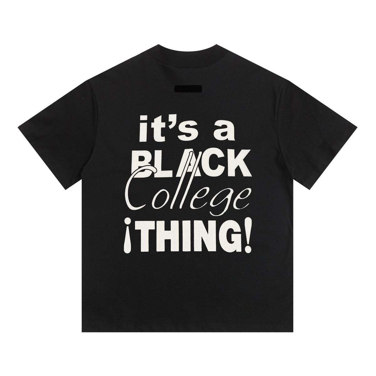 Fear of God Essentials Black College Graphic T-Shirt ¡ª back