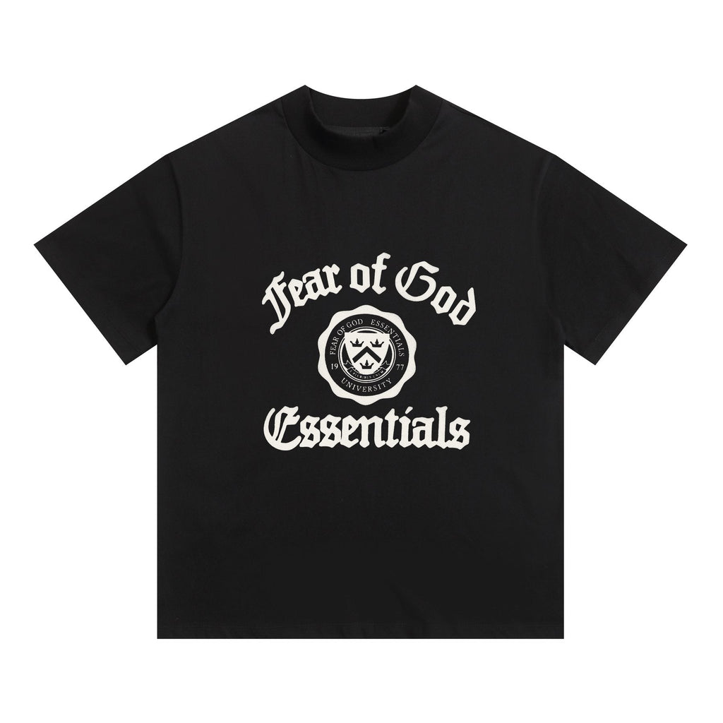 Fear of God Essentials Black College Graphic T-Shirt ¡ª front