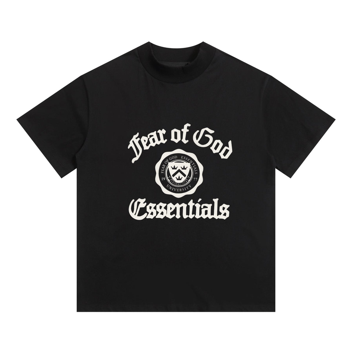 Fear of God Essentials Black College Graphic T-Shirt ¡ª front