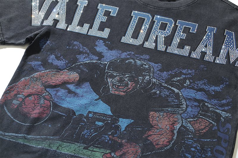 VALE USA Dreams Football Graphic T-Shirt ¡ª detail