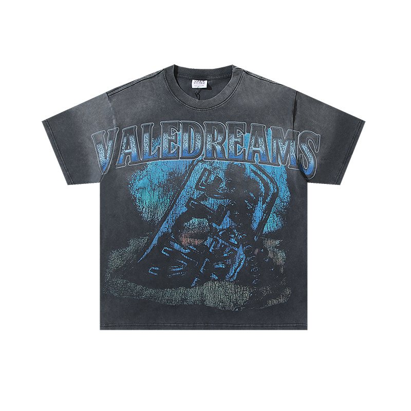 VALE USA Washed Black Graphic T-Shirt ¡ª hero