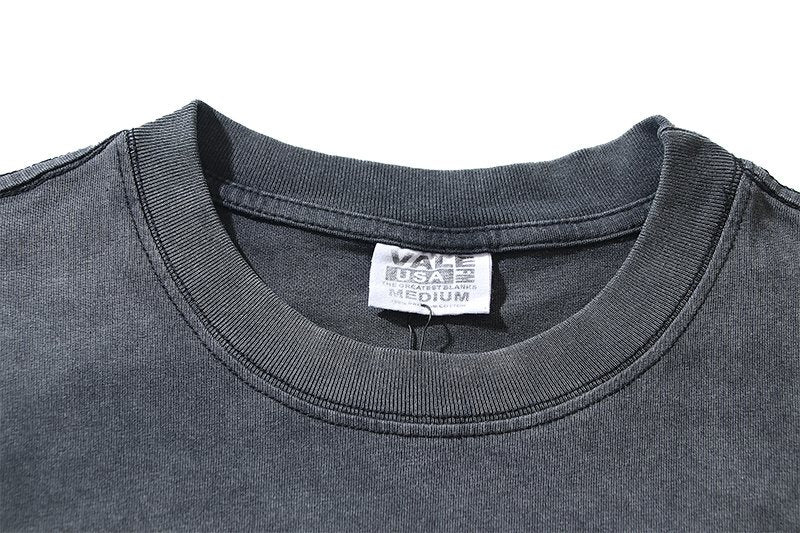 VALE USA Let Me Rest Washed Graphic T-Shirt ¡ª neck_label