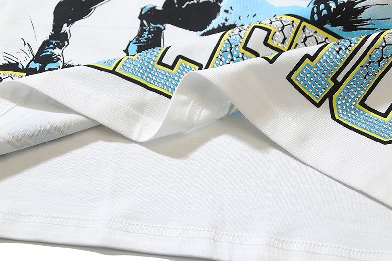 VALE USA Athletic Crest Rhinestone Graphic T-Shirt ¡ª detail