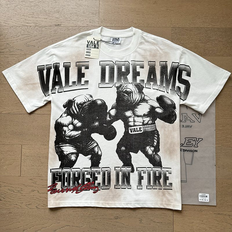 VALE USA Forged in Fire Boxing Graphic T-Shirt ¡ª context