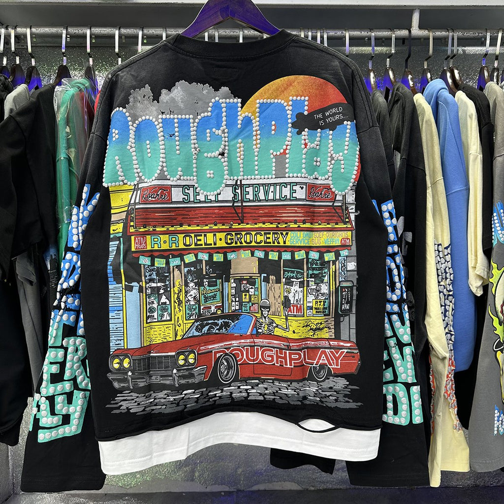 Rough Play Bodega Graphic Long-Sleeve T-Shirt ¡ª context