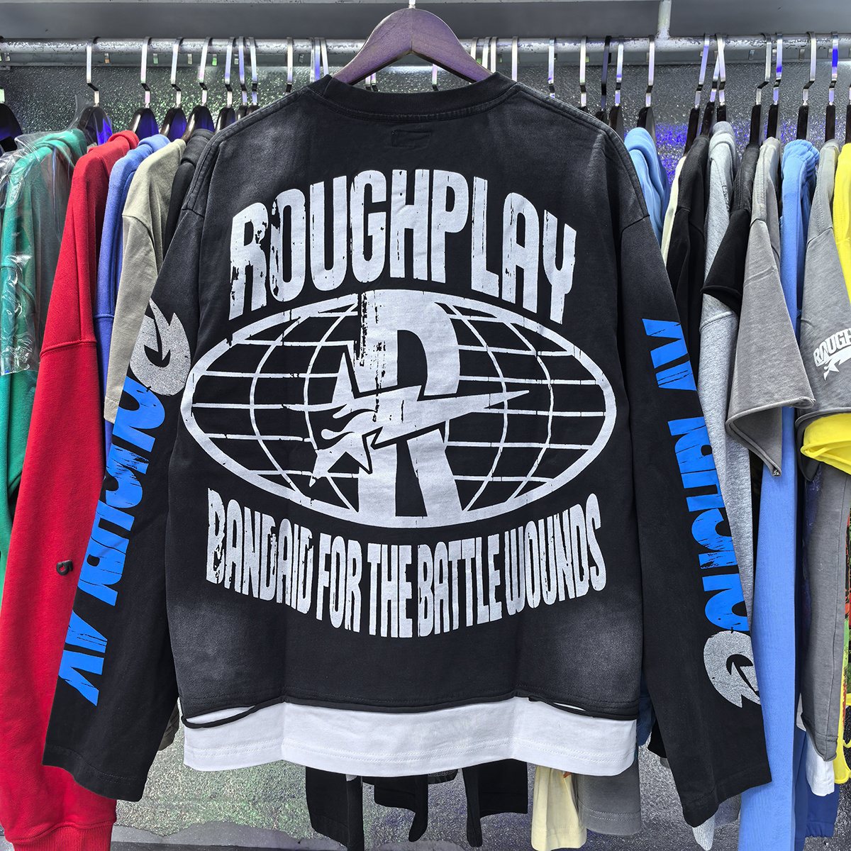 Rough Play Skull Shock Long-Sleeve T-Shirt ¡ª context