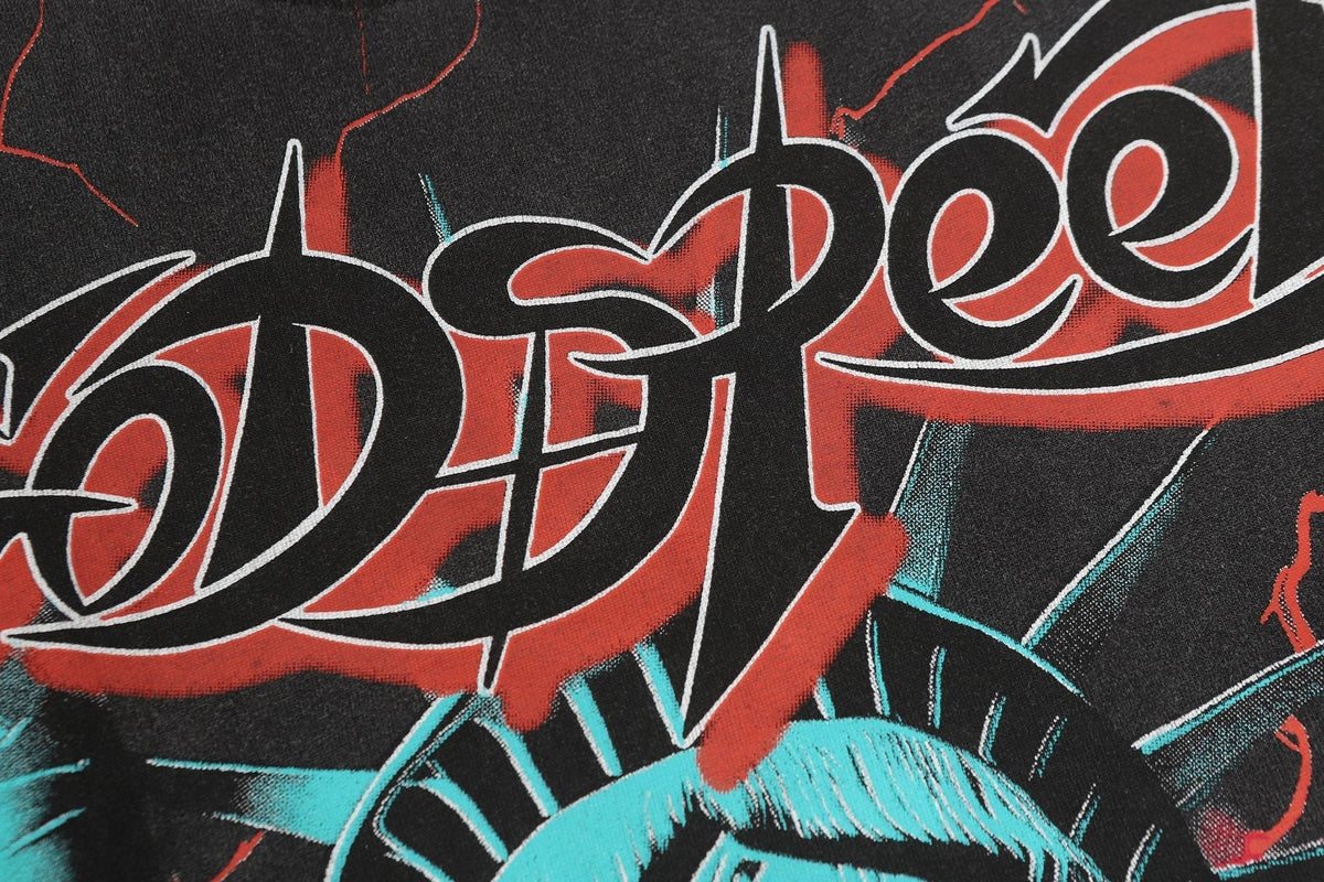 Godspeed Lightning Graphic Long-Sleeve T-Shirt ¡ª detail