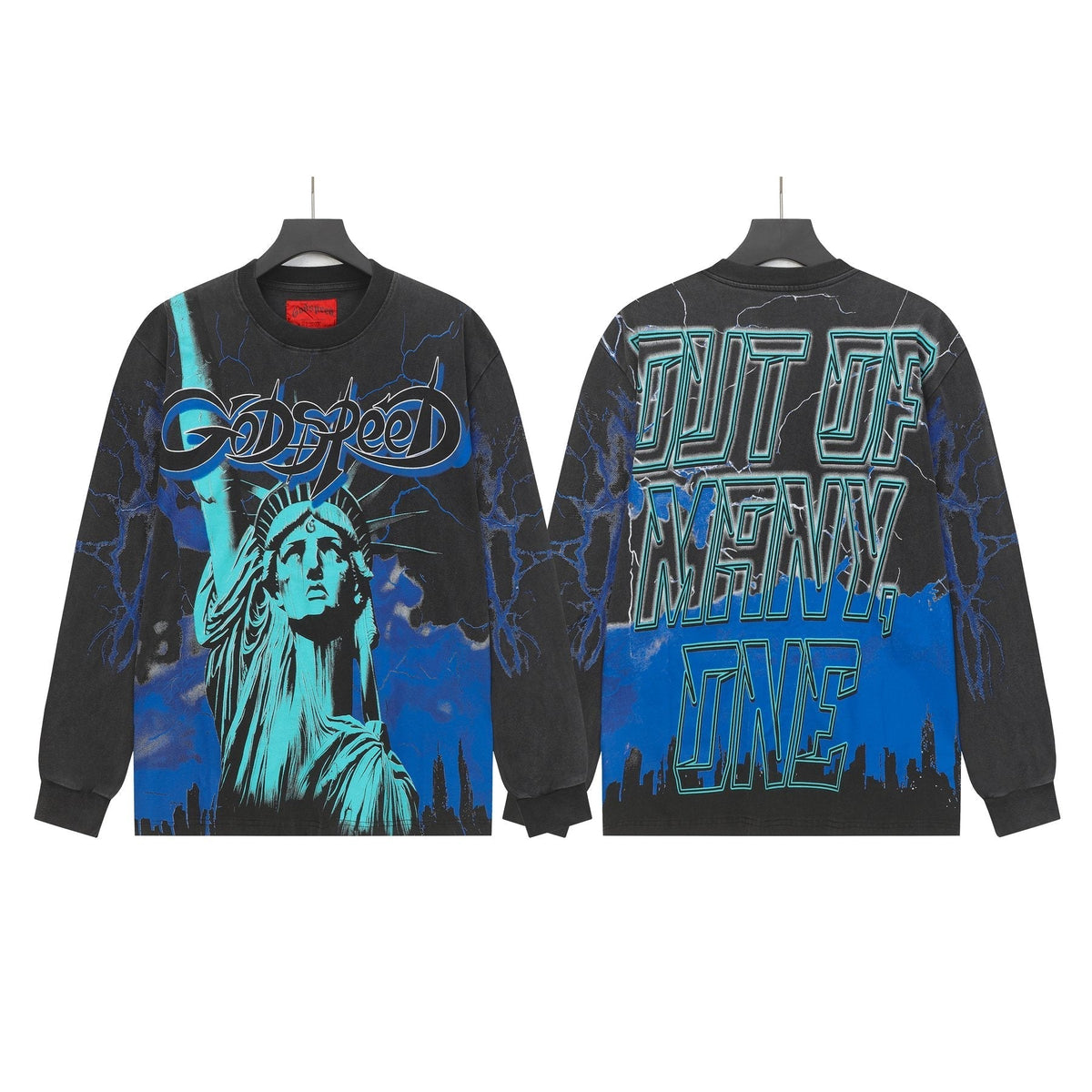 Godspeed Lightning Graphic Long-Sleeve T-Shirt ¡ª front