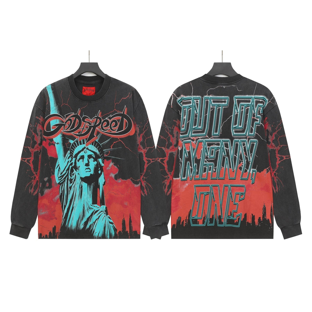 Godspeed Lightning Graphic Long-Sleeve T-Shirt ¡ª front