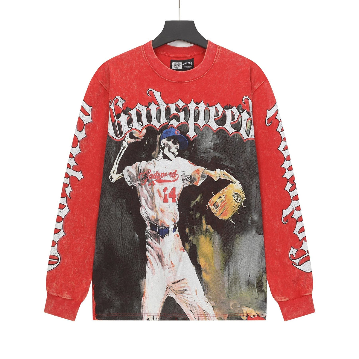 Godspeed Baseball Graphic Long-Sleeve T-Shirt ¡ª front