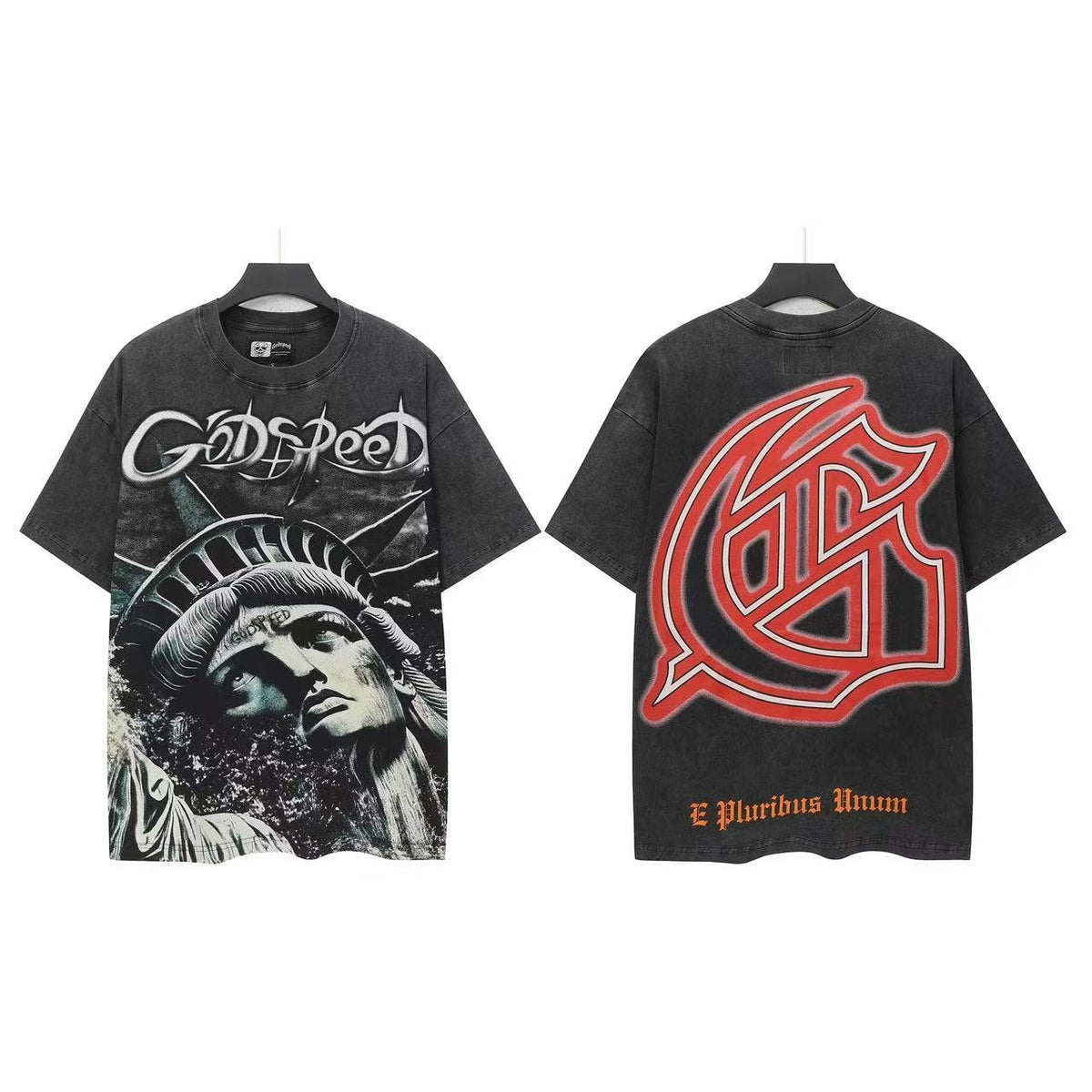Godspeed Statue Graphic T-Shirt ¡ª front
