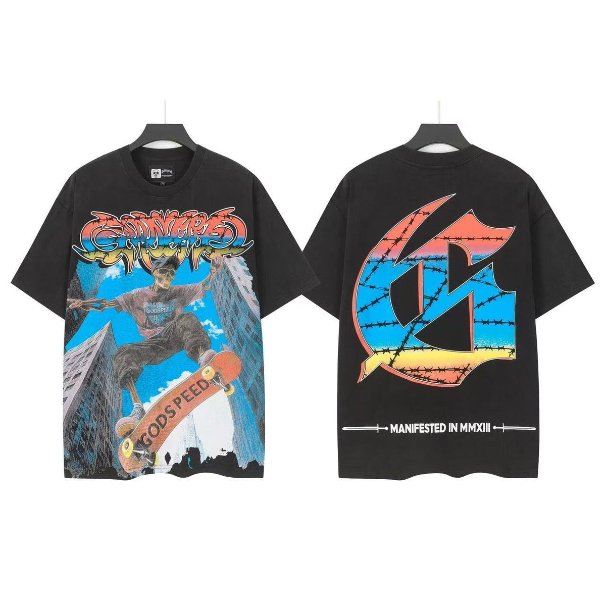 Godspeed Skateboard Graphic T-Shirt ¡ª front