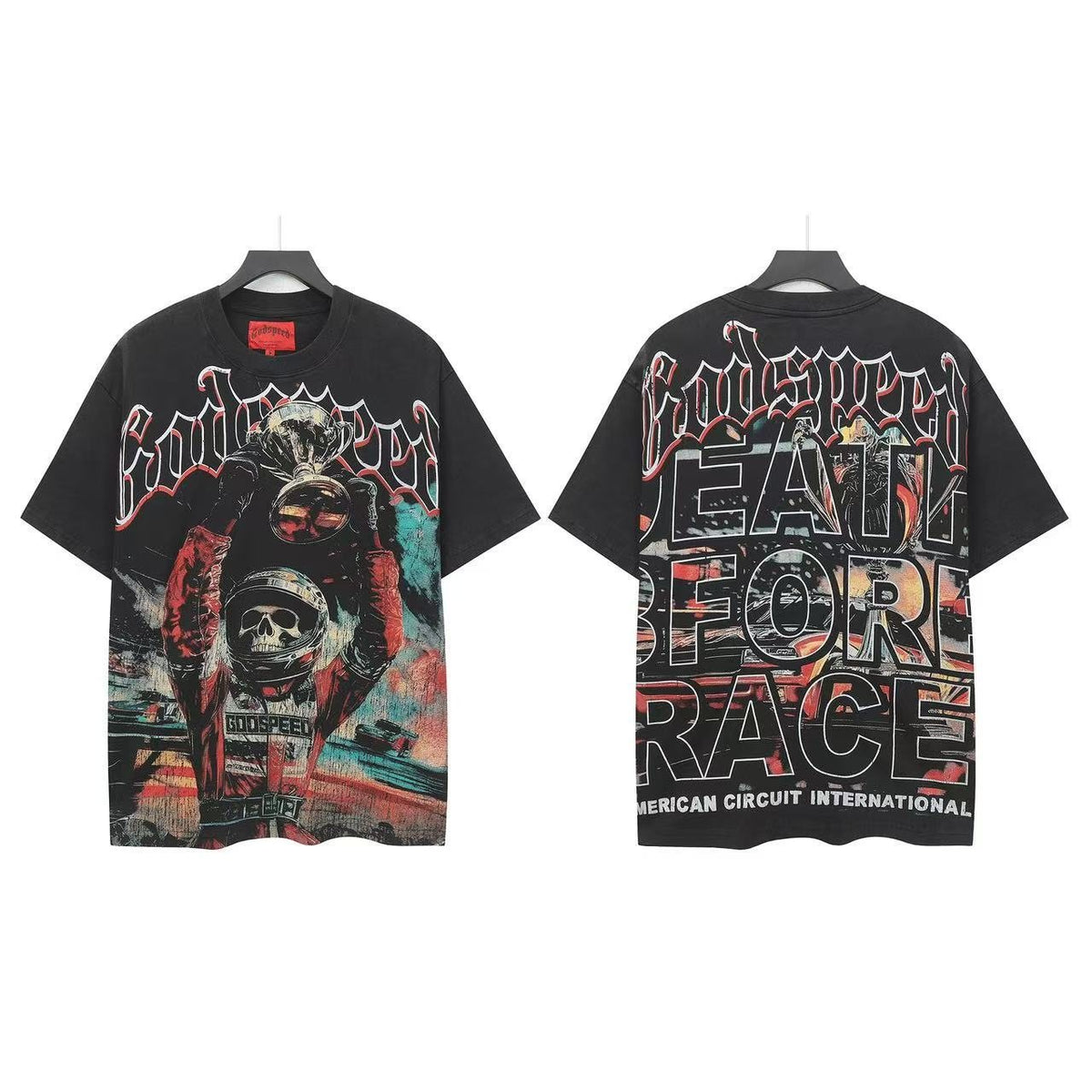 Godspeed Death Before Race Graphic T-Shirt ¡ª front