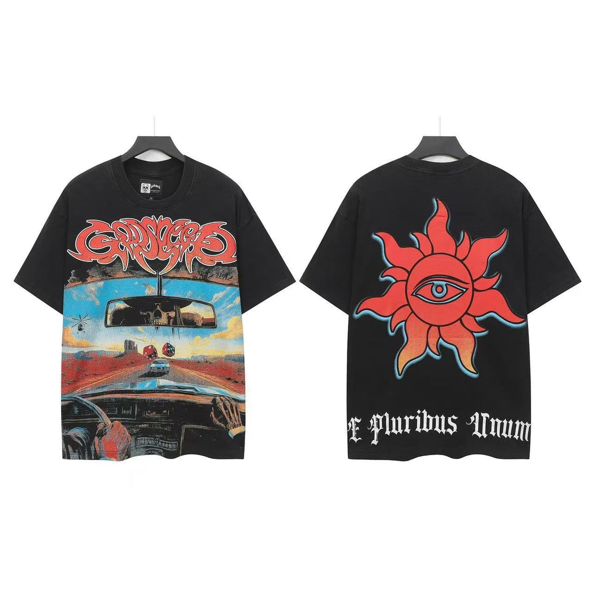 Godspeed Road Sun-Eye Graphic T-Shirt ¡ª front