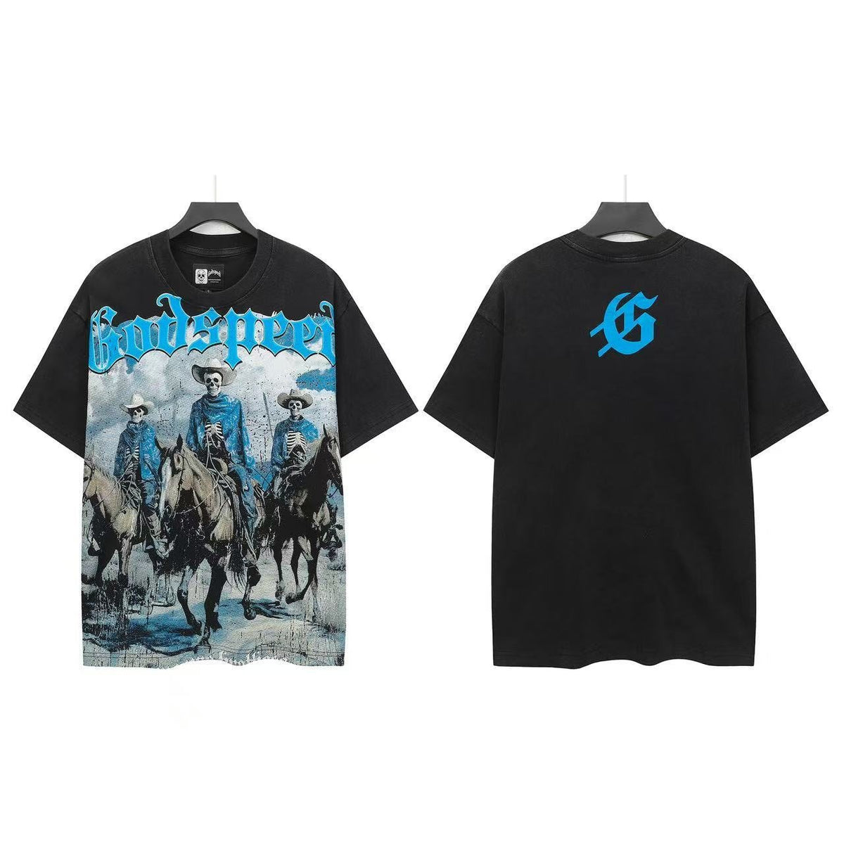 Godspeed Blue Horsemen Graphic T-Shirt ¡ª front