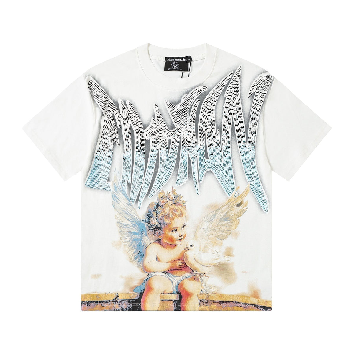 MIXED EMOTION Dove Angel Graphic Short-Sleeve T-Shirt ¡ª front