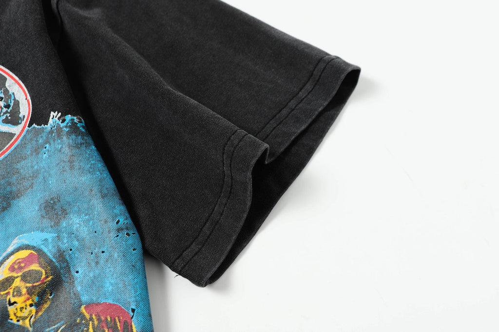Godspeed Washed Black Rock Graphic T-Shirt ¡ª detail
