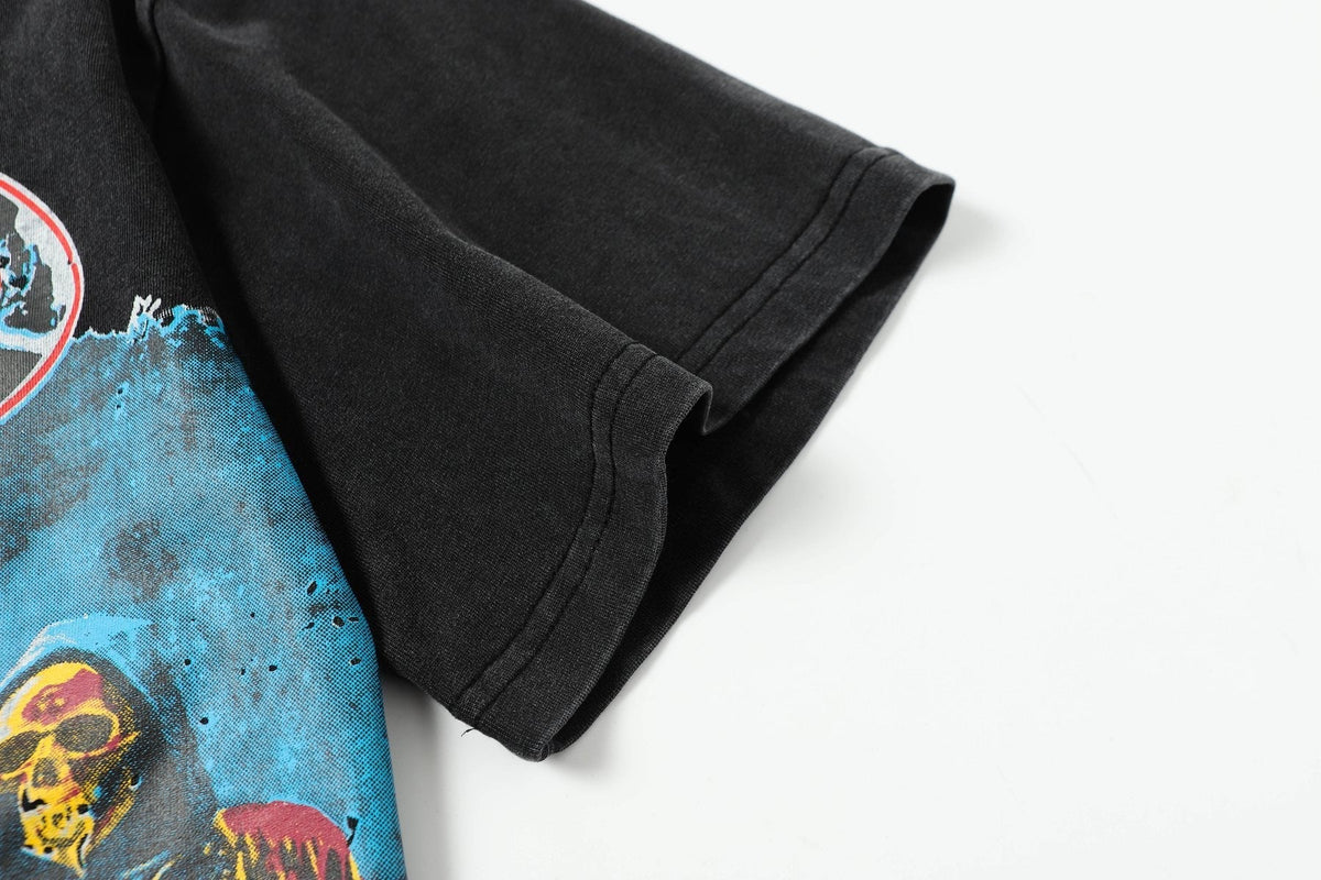 Godspeed Washed Black Rock Graphic T-Shirt ¡ª detail