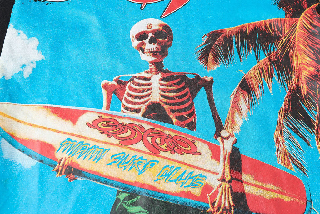 Godspeed Skeleton Surfer Graphic T-Shirt ¡ª detail
