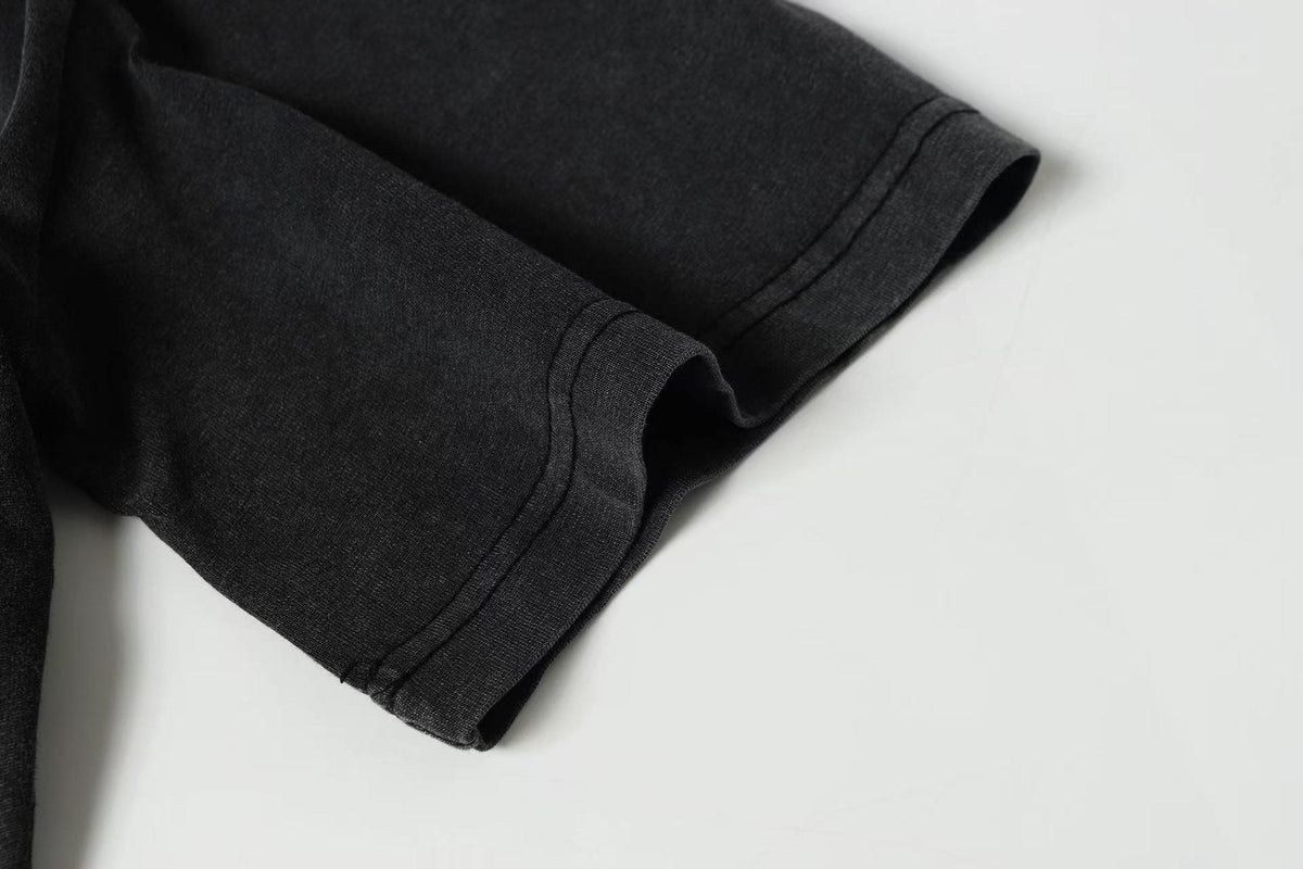 Godspeed Fortis Fortuna Washed Black Graphic T-Shirt ¡ª detail