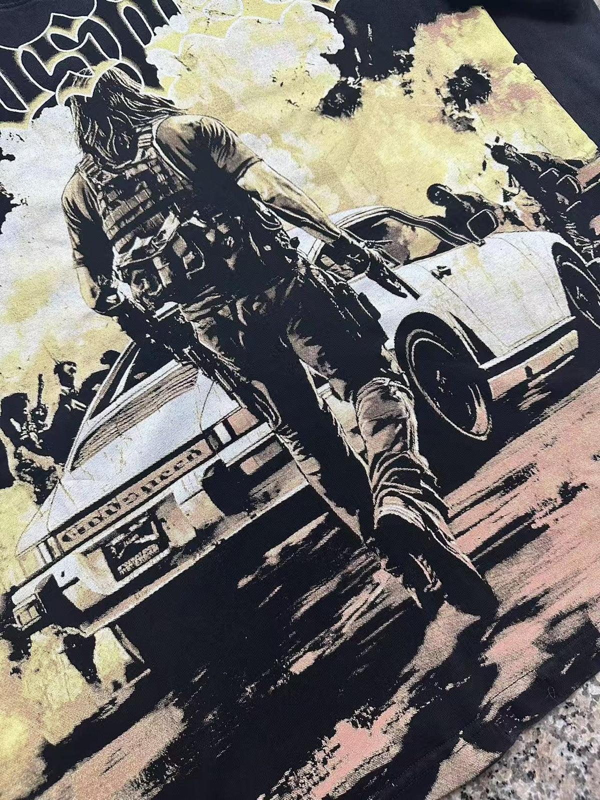 Godspeed Washed Rock Graphic T-Shirt ¡ª detail