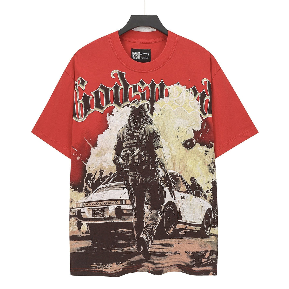 Godspeed Washed Rock Graphic T-Shirt ¡ª front