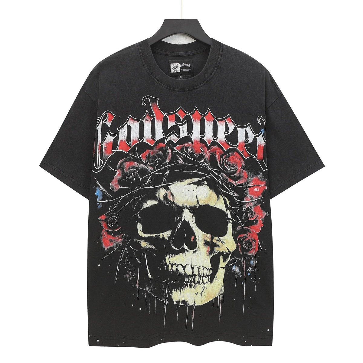 Godspeed Skull & Roses Graphic T-Shirt ¡ª hero