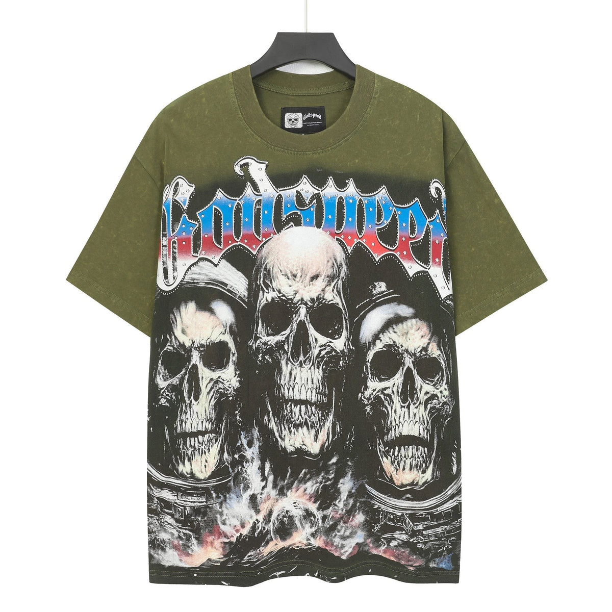 Godspeed World Tour Skull Graphic T-Shirt ¡ª front