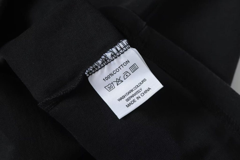 Godspeed Washed Black Motorcycle Graphic T-Shirt ¡ª neck_label