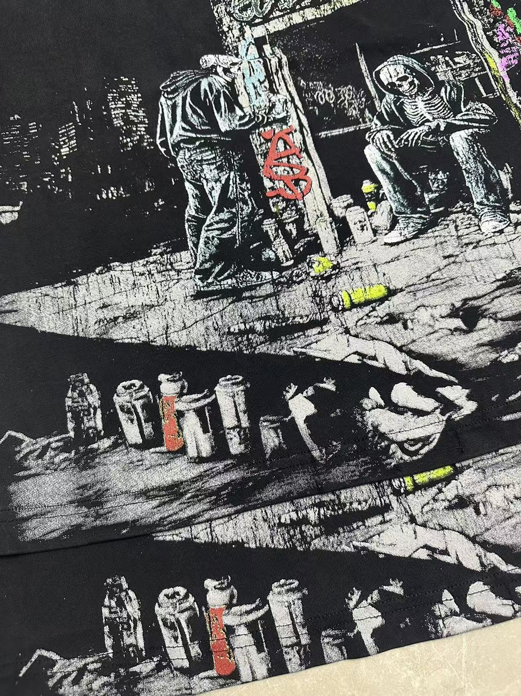 Godspeed Manifested in MMXIII Graphic T-Shirt ¡ª fabric_closeup