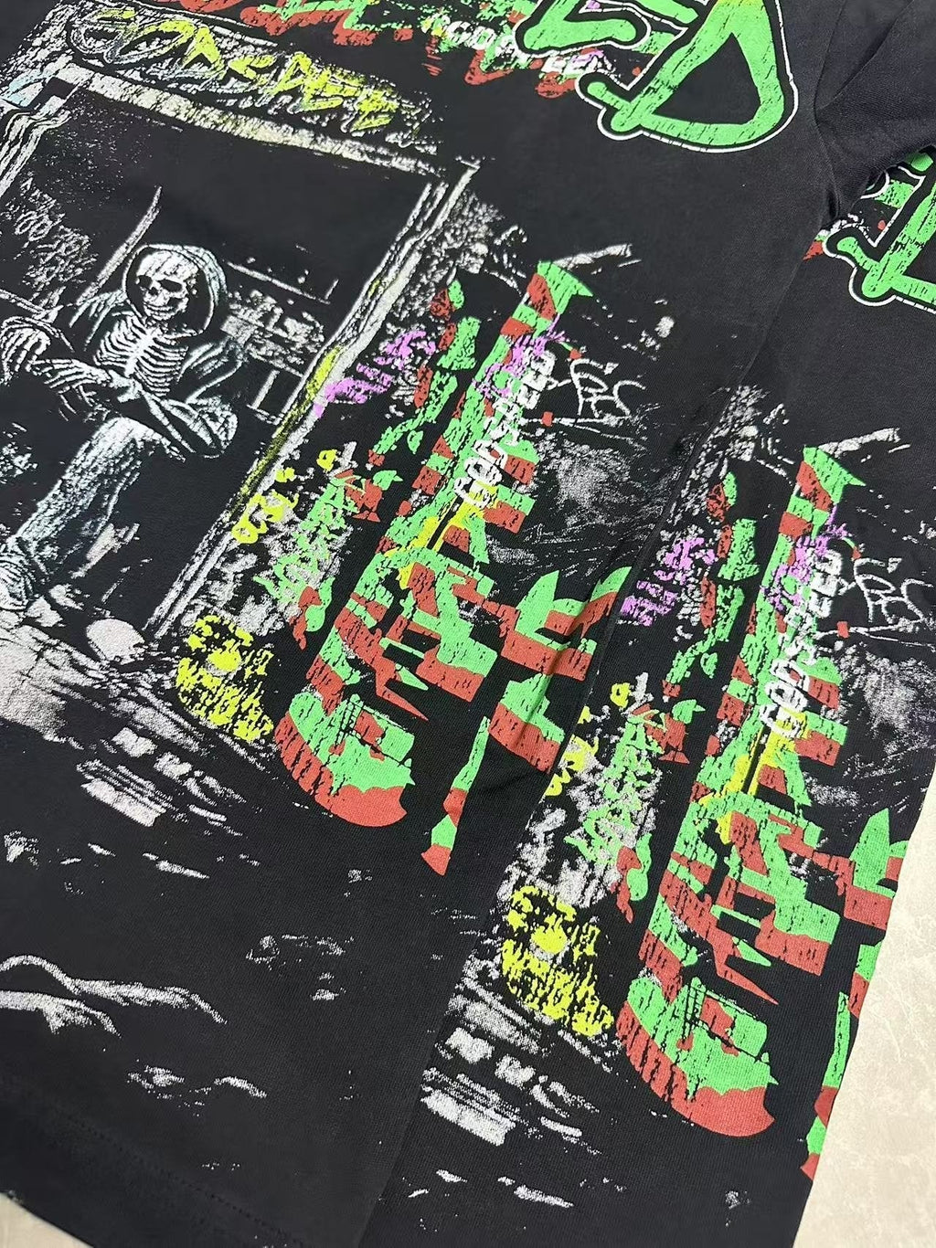 Godspeed Manifested in MMXIII Graphic T-Shirt ¡ª fabric_closeup